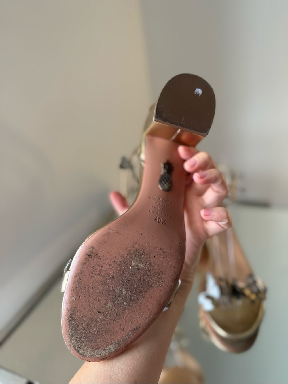 Aquazzura Papillon Sandal 50 $995 40.5 - Picture 14 of 14